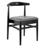 Black Floating Back Restaurant Dining Chair