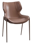 Upholstered Modern Metal Dining Chair